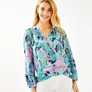 NWT Lilly Pulitzer ‘Elsa’ Silk Top